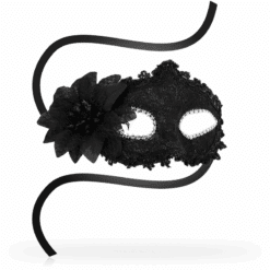 Alternative view of OHMAMA - MASKS ANTIZAZ ESTILO VENECIANO FLOR LATERAL -  NEGRA