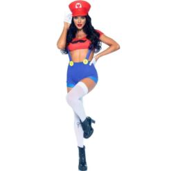 Alternative view of LEG AVENUE - DISFRAZ SEXY MARIO BROS ROJO/AZUL S
