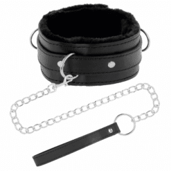 Alternative view of DARKNESS - COLLAR CONFORTABLE DE POSTURA CON CADENA LEATHER