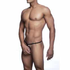 Alternative view of MOB - TANGA NEGRO CON FORMA DE LAGRIMA TALLA S/M