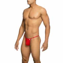 Alternative view of MOB - TANGA TRANSPARENTE CON FORMA DE T ROJO TALLA L/XL