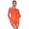 CHILIROSE - CR 4859 MINI VESTIDO NARANJA L
